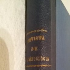 Libros de segunda mano: REVISTA DE LARINGOLOGÍA-OTOLOGÍA Y RINOLOGÍA-AÑO 1946