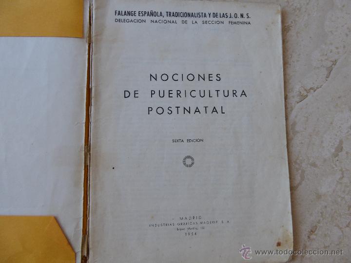Second hand books: Nociones de puericultura posnatal. Falange Espa&ntilde;ola, Tradicionalista y de las JONS