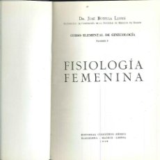 Libros de segunda mano: FISIOLOGÍA FEMENINA. DR. JOSÉ BOTELLA LLUSIÁ