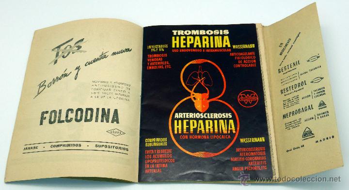 Libros de segunda mano: Revista publicidad farmacia Heparina medicina a&ntilde;os 50?