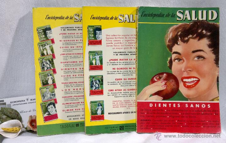 Libros de segunda mano: AÑO 1955-56. TRES TOMOS BRUGUERA. ENCICLOPEDIA DE LA SALUD. PRIMERAS EDICIONES. - Foto 3 - 54418685