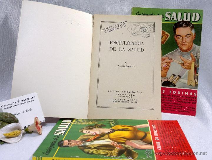 Libros de segunda mano: AÑO 1955-56. TRES TOMOS BRUGUERA. ENCICLOPEDIA DE LA SALUD. PRIMERAS EDICIONES. - Foto 4 - 54418685