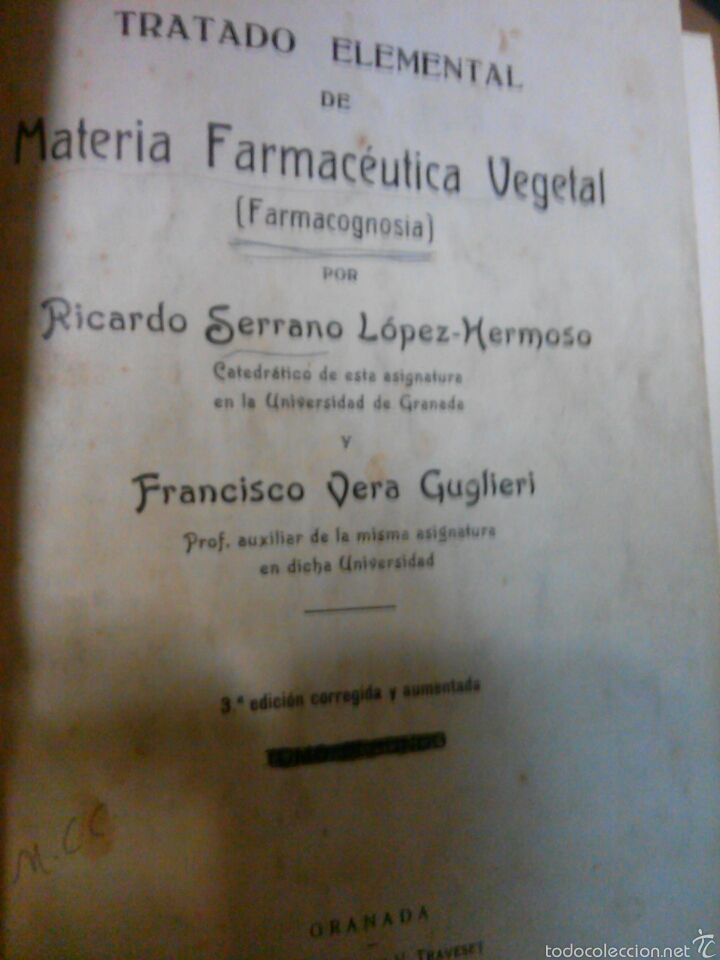 Libros de segunda mano: Farmacognosia. Serrano. - Foto 2
