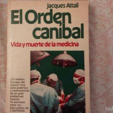 Libros de segunda mano: EL ORDEN CANIBAL, POR JACQUES ATTALI - PLANETA - ARGENTINA - 1979 - PRIMERA EDICION. Lote 60682087