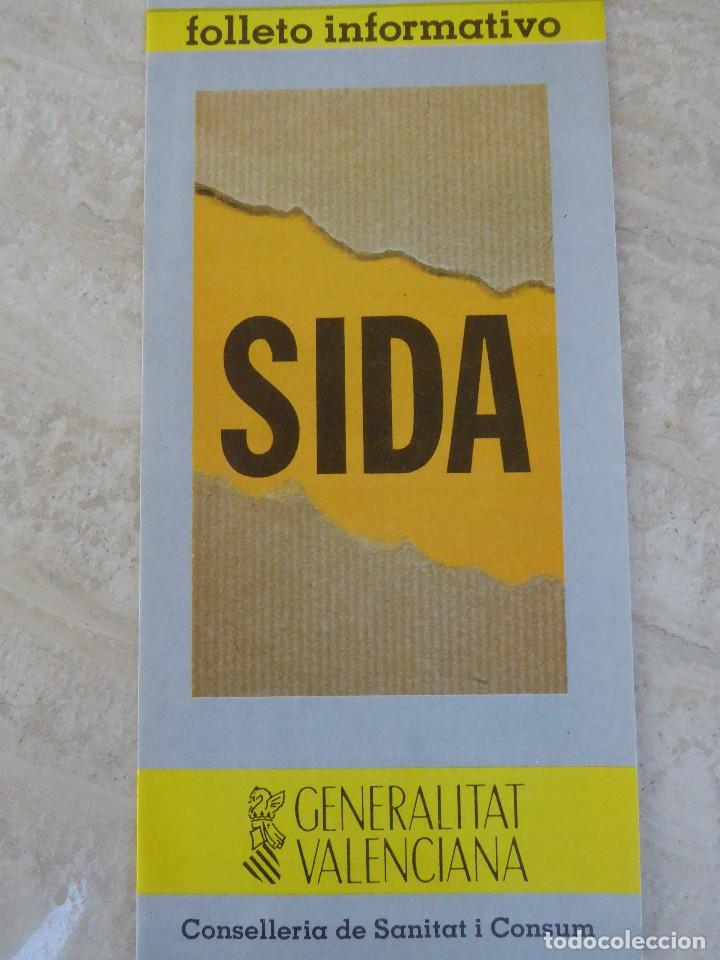 Second hand books: FOLLETO INFORMATIVO SOBRE EL SIDA. GENERALITAT VALENCIANA