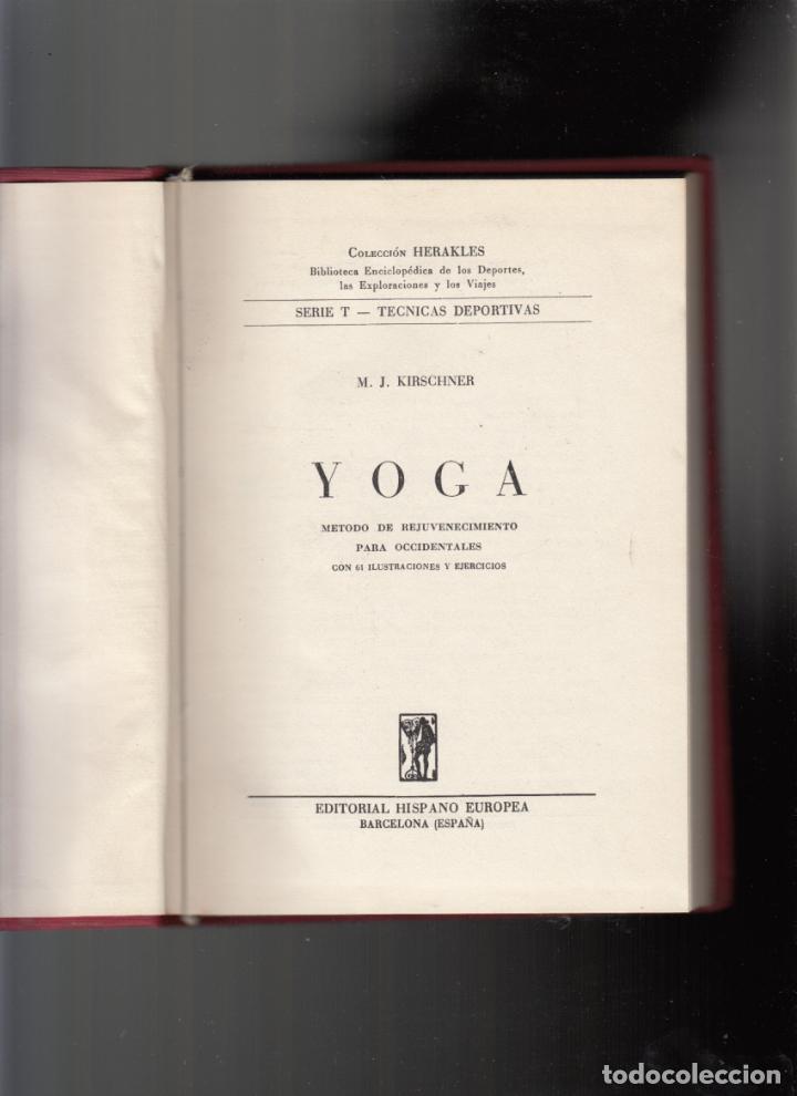 Libros de segunda mano: Yoga, M.J. Kirschner - Foto 1