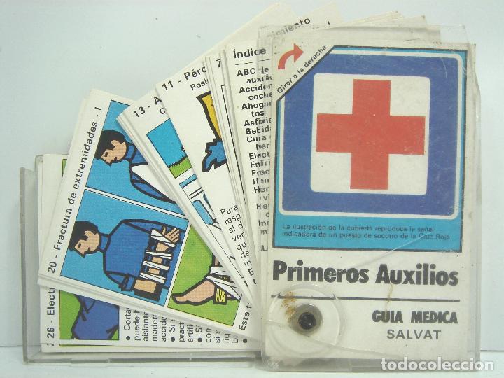 Libros de segunda mano: FICHAS SALVAT- GUIA MEDICA PRIMEROS AUXILIOS - 39 FICHAS DOBLE CARA -TAMA&Ntilde;O CASETE