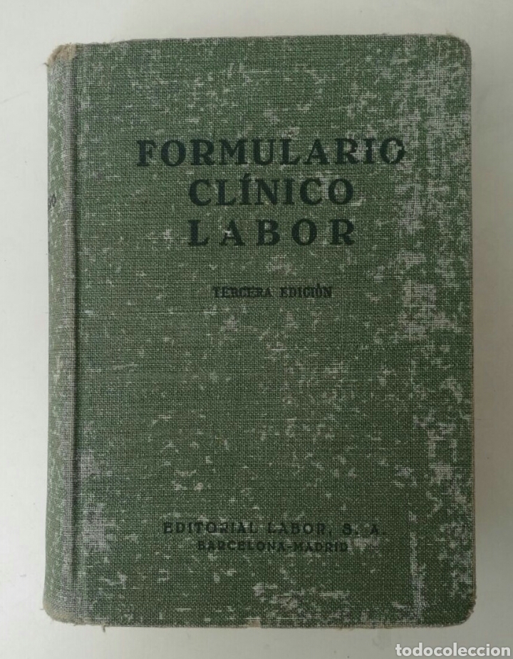 Libros de segunda mano: Formulario Cl&iacute;nico Labor 1954