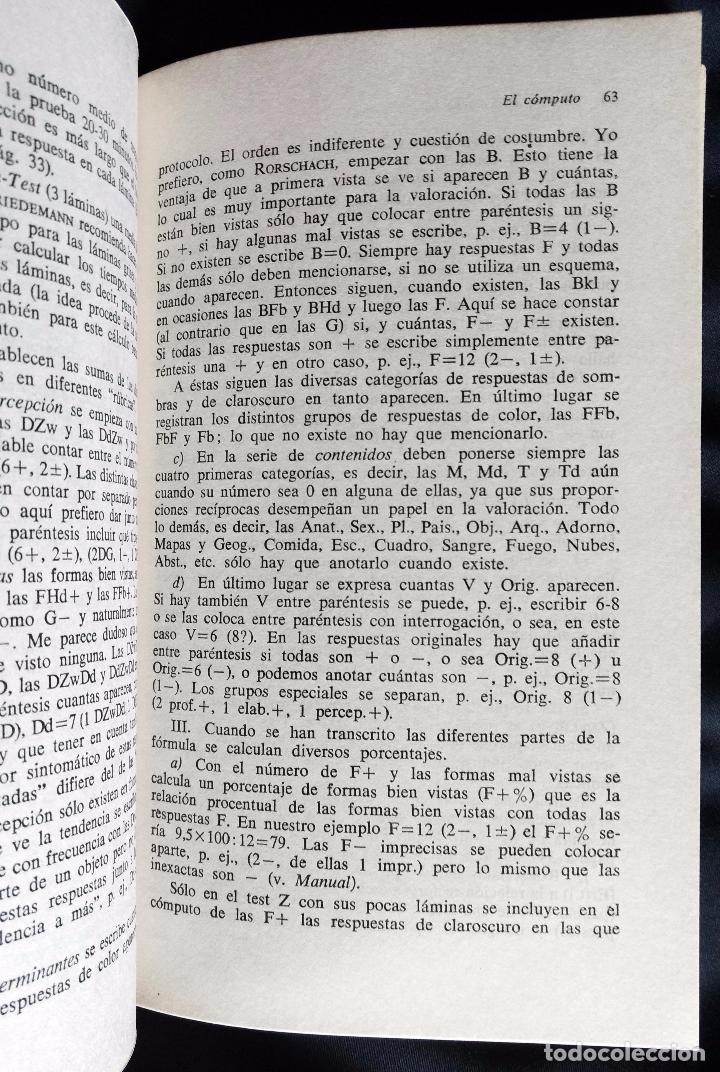 Libros de segunda mano: EL TEST DE RORSCHACH | E. BOHM | MORATA 1979 - Foto 4