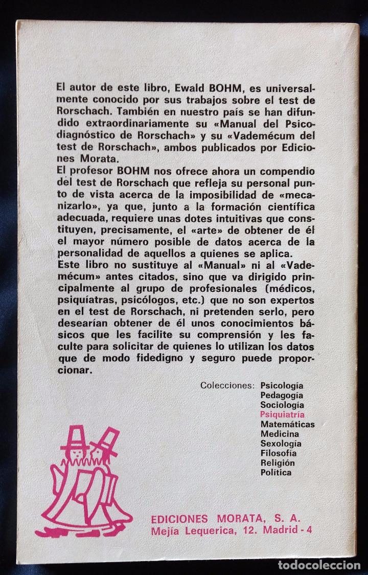 Libros de segunda mano: EL TEST DE RORSCHACH | E. BOHM | MORATA 1979 - Foto 6