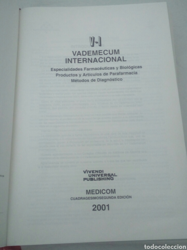 Libros de segunda mano: Vademecum Internacional. Edici&oacute;n 2001. - Foto 4