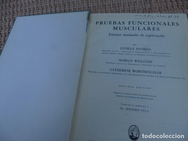 pruebas funcionales musculares. daniels worthin - Comprar Libros de