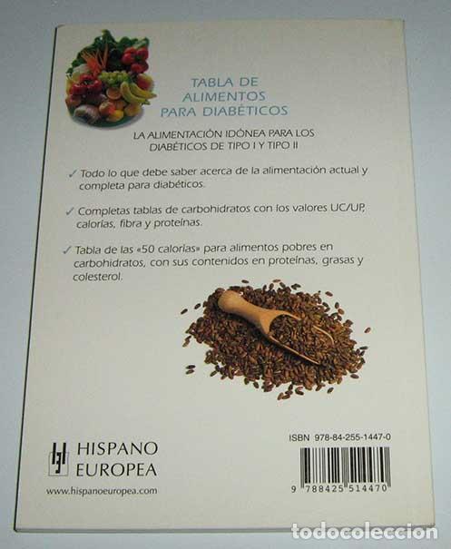 Libros de segunda mano: TABLA DE ALIMENTOS PARA DIAB&Eacute;TICOS - DORIS FRITZSCHE - Foto 2