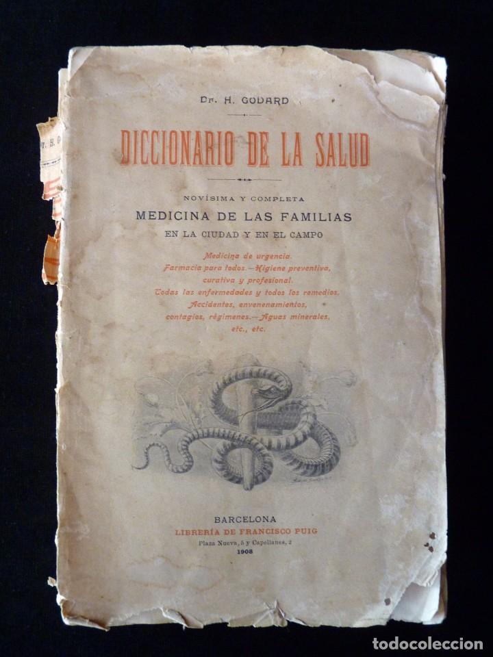 Gebrauchte B&uuml;cher: H. GODARD. DICCIONARIO DE LA SALUD. MEDICINA DE LAS FAMILIAS EN LA CIUDAD Y EN EL CAMPO. BARCELONA 1