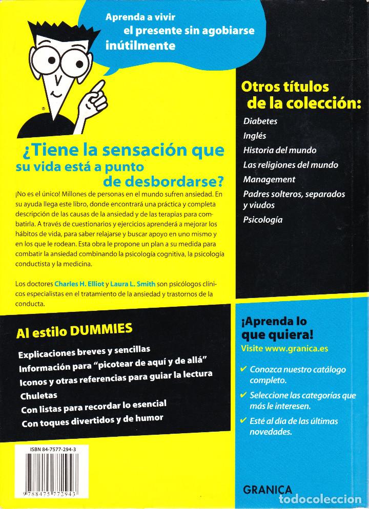 Libros de segunda mano: ANSIEDAD PARA DUMMIES. - Foto 2
