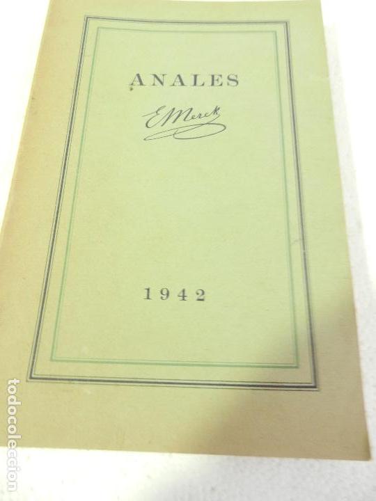 Libros de segunda mano: ANALES E. MERCK 1942. - Foto 1