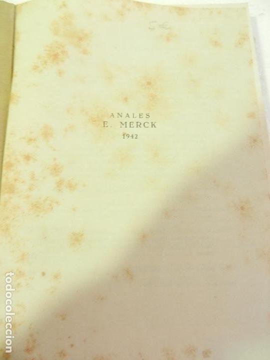 Libros de segunda mano: ANALES E. MERCK 1942. - Foto 2