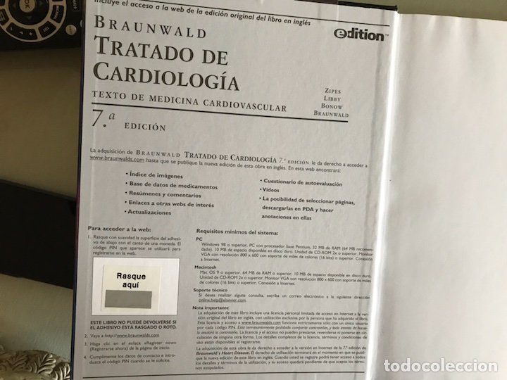 Libros de segunda mano: Tratado de cardiolog&iacute;a. Braunwald. 7&ordf; edici&oacute;n. Dos tomos.