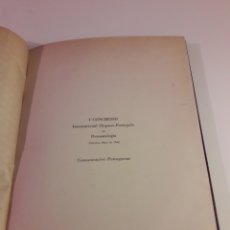Libros de segunda mano: I CONGRESSO INTERNACIONAL HISPANO PORTUGUES DERMATOLOGIA 1946. Lote 112870842