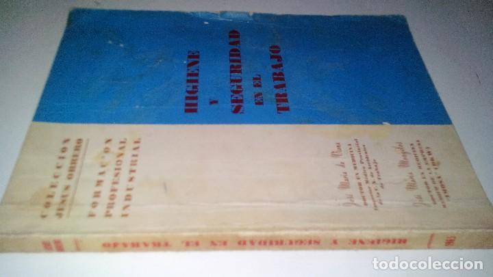 Second hand books: HIGIENE Y SEGURIDAD EN EL TRABAJO-COLECCION JESUS OBRERO-FORMACION PROFESIONAL INDUSTRIAL