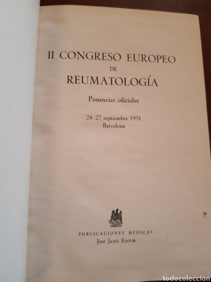 Second hand books: Segundo Congreso Europeo de reumatolog&iacute;a