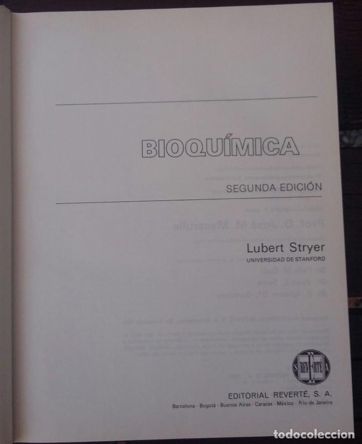 Libros de segunda mano: Bioqu&iacute;mica L. Stryer - Foto 3