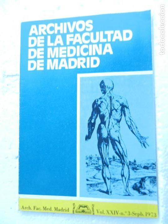Second hand books: ARCHIVOS DE LA FACULTAD DE MEDICINA DE MADRID N&ordm;  3 SEPTIEMBRE 1973.