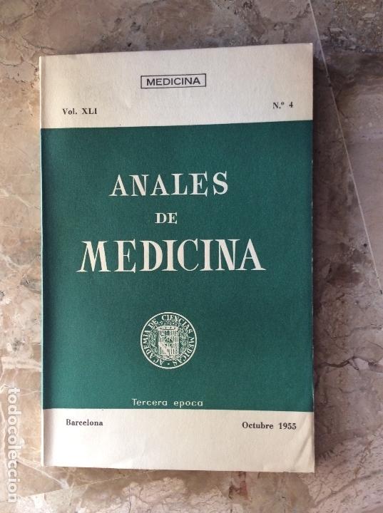 Gebrauchte B&uuml;cher: ANALES DE MEDICINA, BOLETIN MENSUAL DE LA ACADEMIA DE CIENCIAS MEDICAS, VOL. XLI, N&ordm; 4, DE 1955.