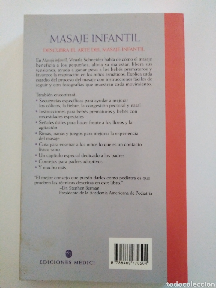 Libros de segunda mano: Vimala Schneider - Masaje infantil - Foto 2