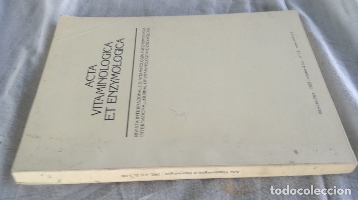 Gebrauchte B&uuml;cher: acta vitaminologica et enzymologica	 / 	revista internacional v4 n&ordm; 1-2 1982