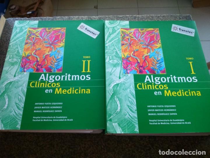 Second hand books: ALGORITMOS CLINICOS EN MEDICINA -- TOMO 1 Y 2 -- VARIOS AUTORES -- 2003 --