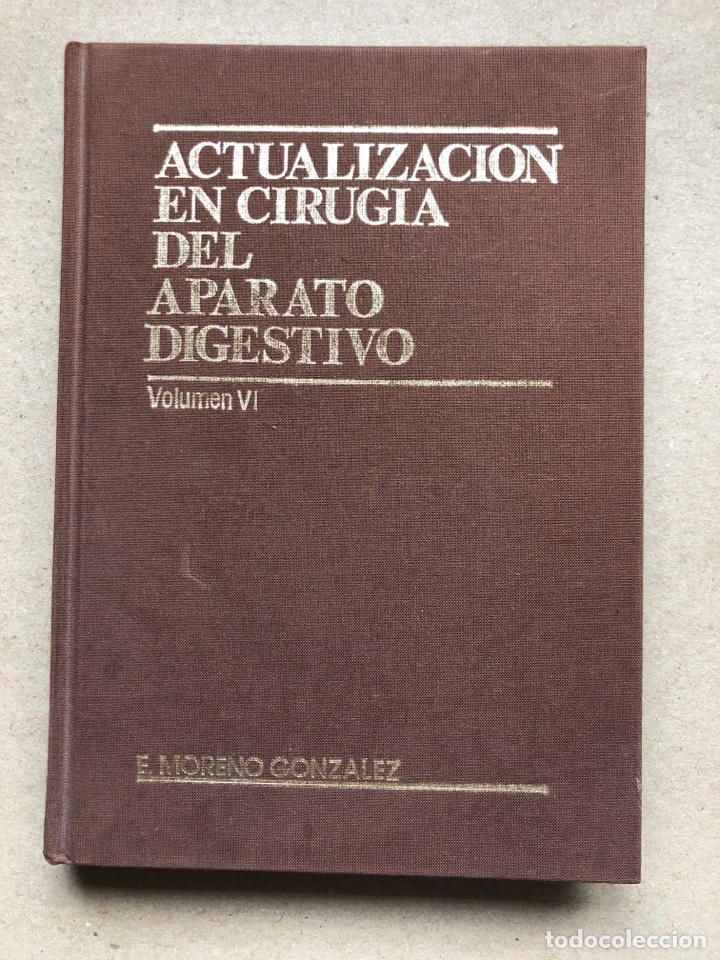 Libros de segunda mano: ACTUALIZACI&Oacute;N EN CIRUG&Iacute;A DEL APARATO DIGESTIVO (VOLUMEN VI). E. MORENO GONZ&Aacute;LEZ.JARPYO EDITORES 1990