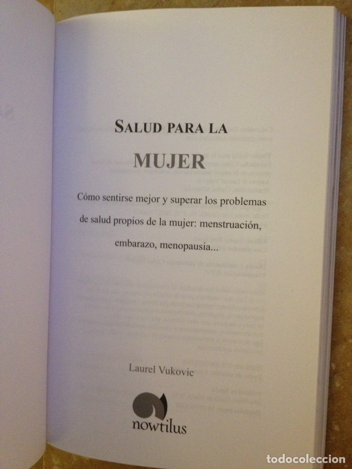Libros de segunda mano: Salud para la mujer (Laurel Vukovic) - Foto 2
