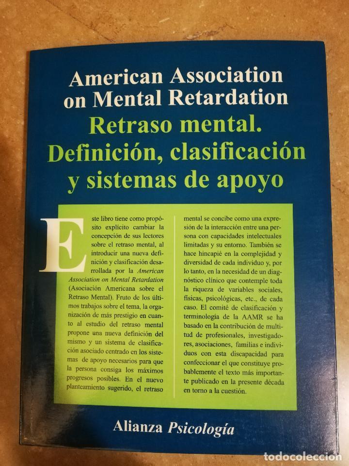 Second hand books: RETRASO MENTAL, DEFINICION , CLASIFICACION Y SISTEMAS DE APOYO (ALIANZA PSICOLOGIA)