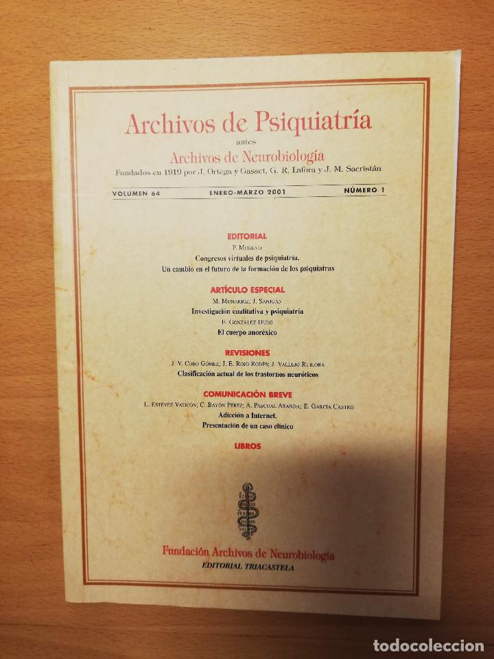 Gebrauchte B&uuml;cher: ARCHIVOS DE PSIQUIATRIA (VOLUMEN 64, ENERO - MARZO 2001, NUMERO 1)