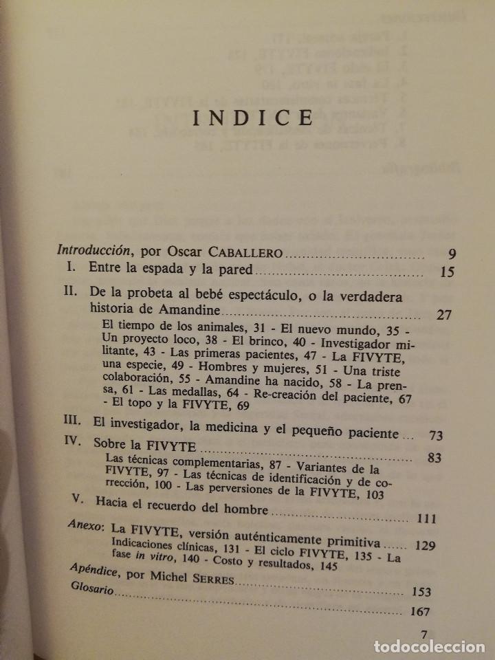 Libros de segunda mano: EL EMBRION TRANSPARENTE (JACQUES TESTART) - Foto 3