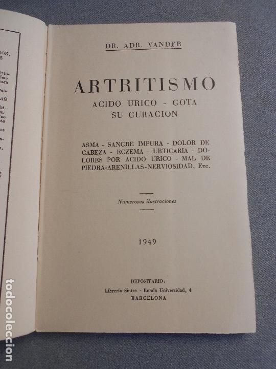 Libros de segunda mano: ARTRITISMO. SU CURACION. - Foto 2