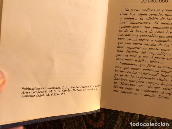 Libros de segunda mano: Aforismos de Hip&oacute;crates. Buen estado - Foto 3