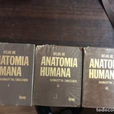 Libros de segunda mano: ATLAS DE ANATOMÍA HUMANA. SOBOTTA. TRES TOMOS. DEFECTUOSO