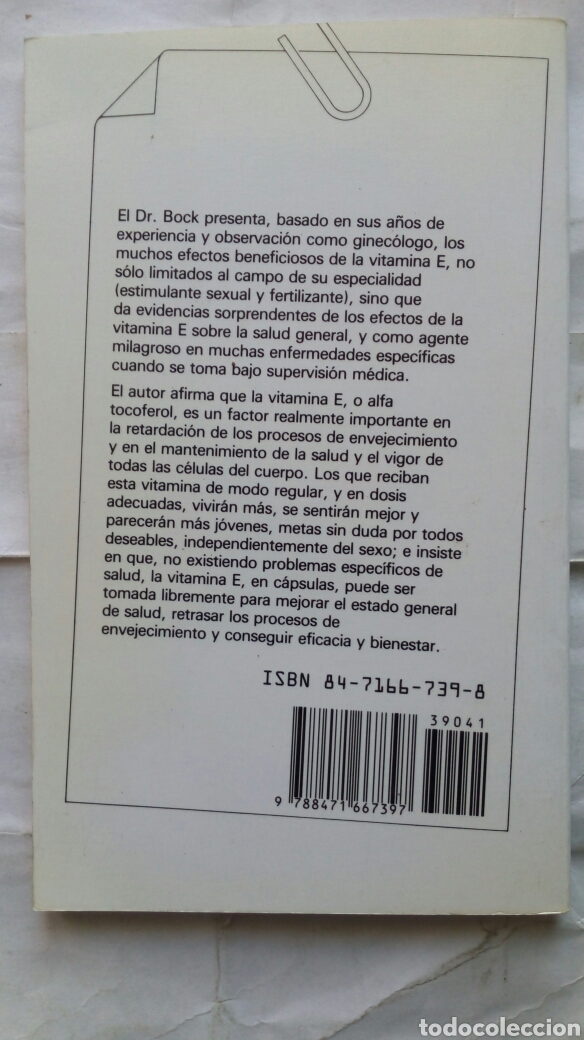 Libros de segunda mano: La vitamina E. Dr. Raymond F. Bock - Foto 2