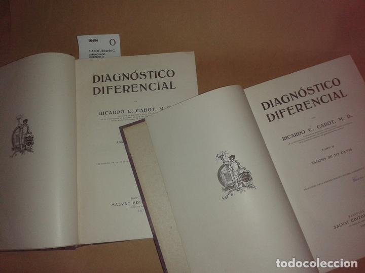 Second hand books: CABOT, Ricardo C. - DIAGNOSTICO DIFERENCIAL. (DOS VOLUMENES)