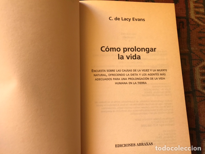 Libros de segunda mano: C&oacute;mo prolongar la vida. C. De Lacy Evans. - Foto 3