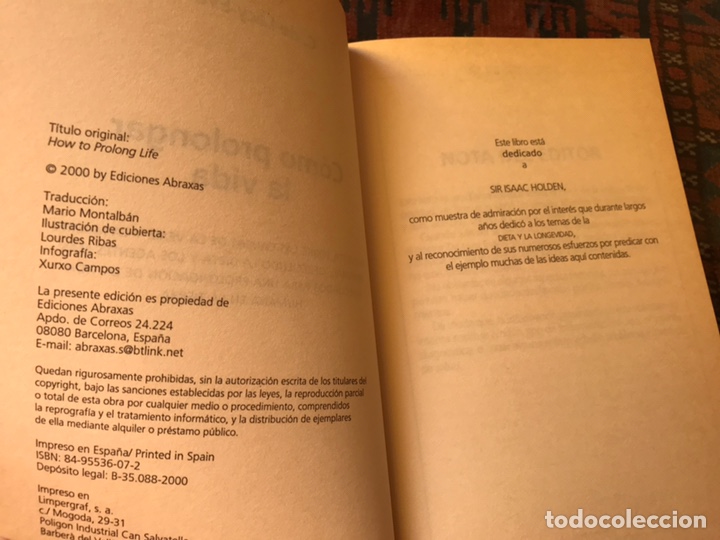 Libros de segunda mano: C&oacute;mo prolongar la vida. C. De Lacy Evans. - Foto 4