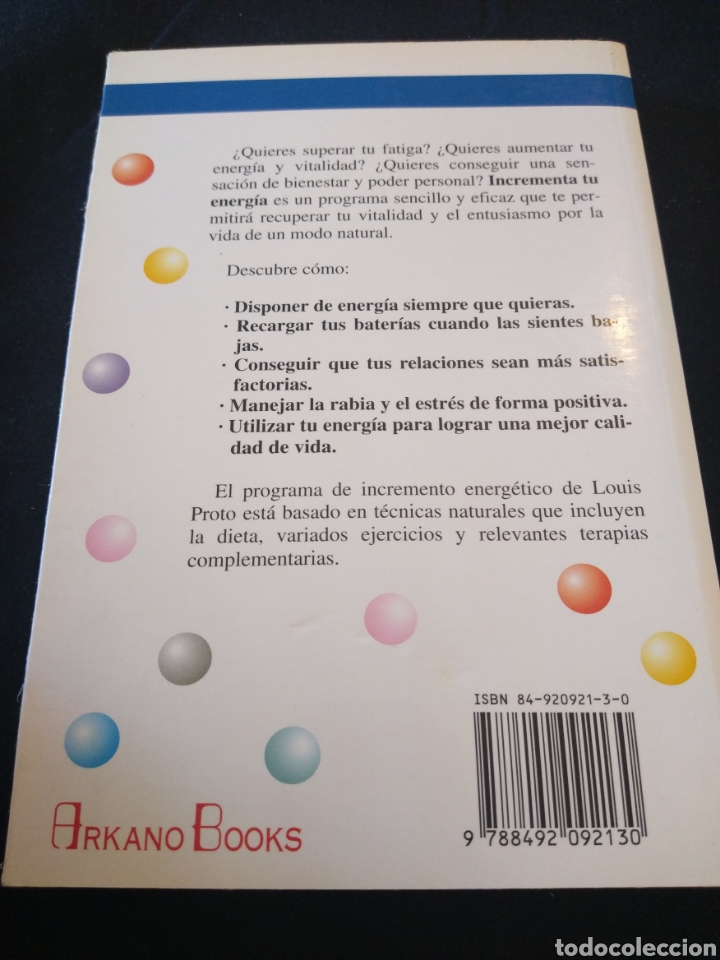 Libros de segunda mano: Incrementa tu energ&iacute;a. Louis Proto - Foto 2