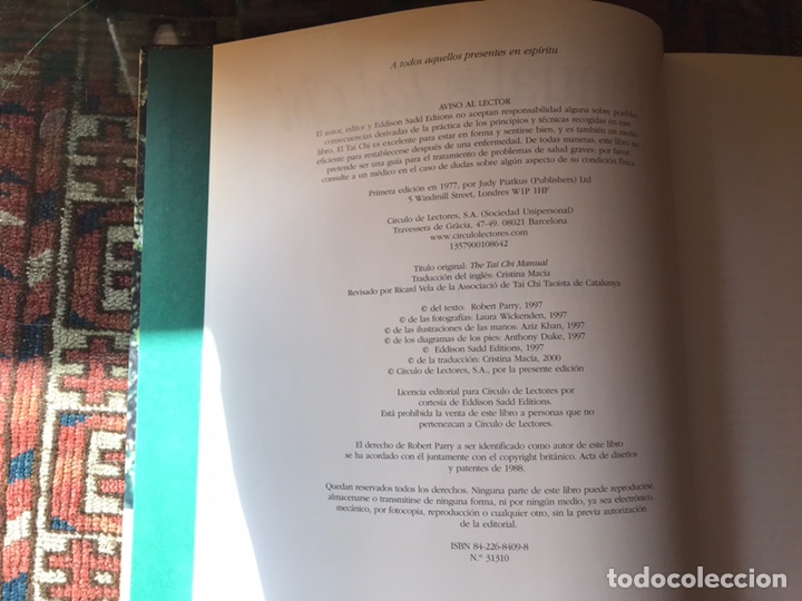 Libros de segunda mano: Manual de Tai Chi. Robert Parry. Como nuevo. - Foto 4
