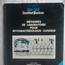 Libros de segunda mano: LIBRO METHODES DE LABORATOIRE POUR MYCOBACTERIOLOGIE CLINIQUE. INTITUT PASTEUR. Lote 159204320