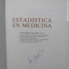 Libros de segunda mano: LIBRO ESTADÍSTICA EN MEDICINA. THEODORE COLTON. SALVAT. Lote 191538985