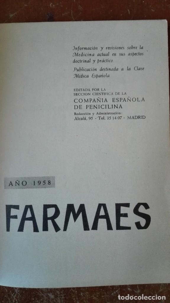 Libros de segunda mano: Farmaes. A&ntilde;o 1958 - Foto 3