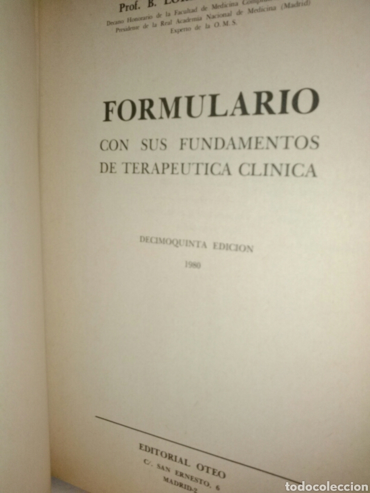 Libros de segunda mano: Formulario Terap&eacute;utica Cl&iacute;nica - Foto 3