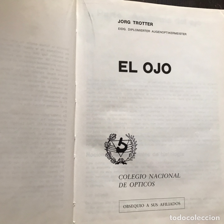 Libros de segunda mano: El ojo. Jorg Trotter - Foto 4